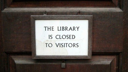 Library is closed Flickr/littlestar19 CC BY-NC