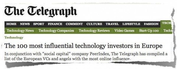 The 100 most influential technology investors in Europe