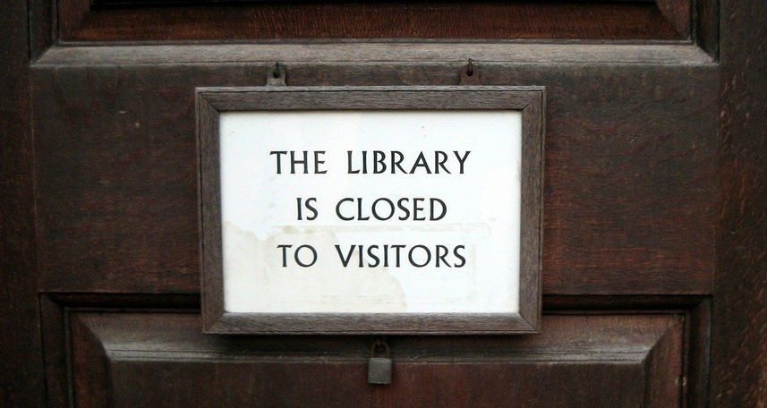 Library is closed Flickr/littlestar19 CC BY-NC